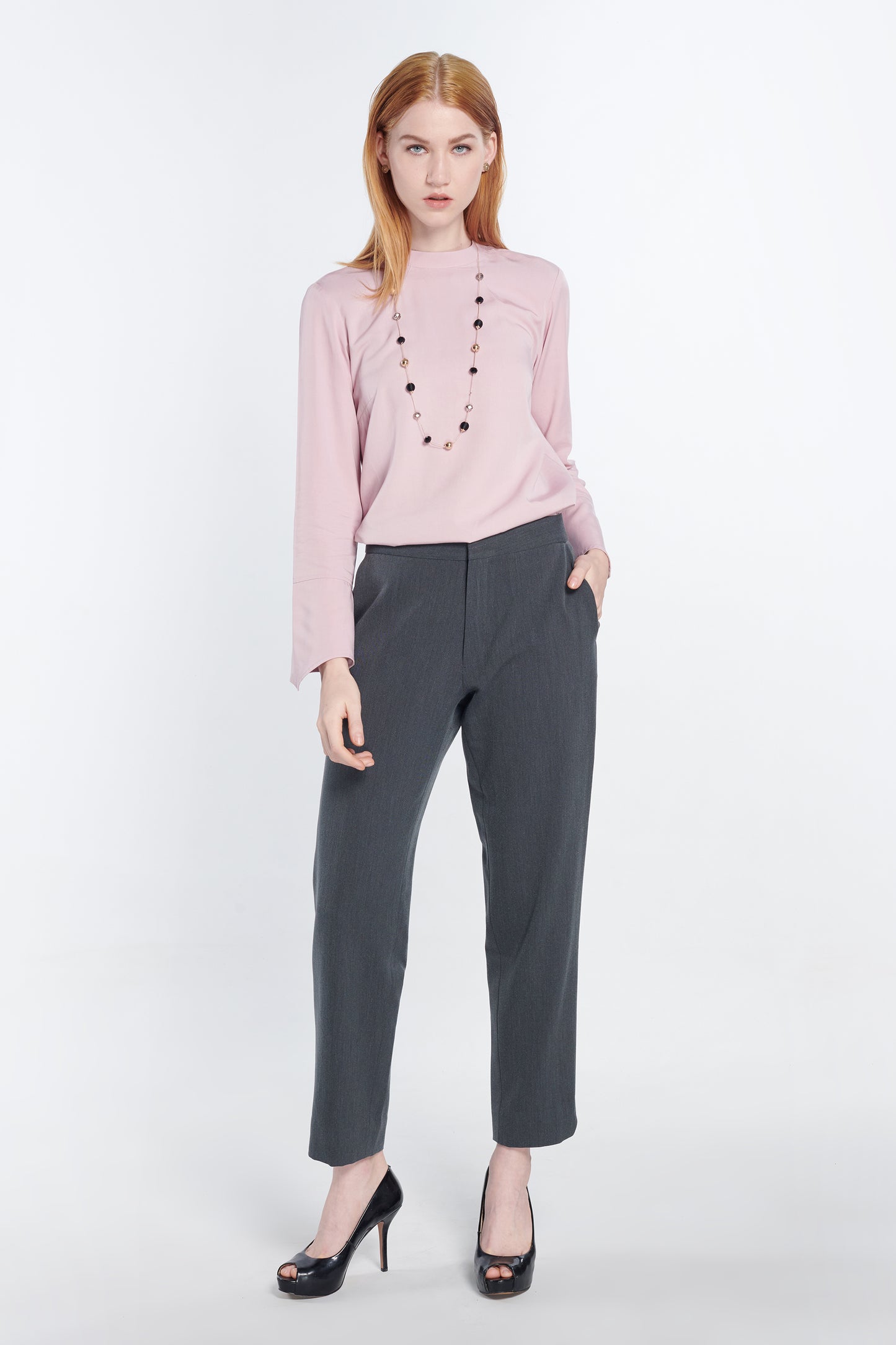 Secret Rose Flare Sleeve Blouse