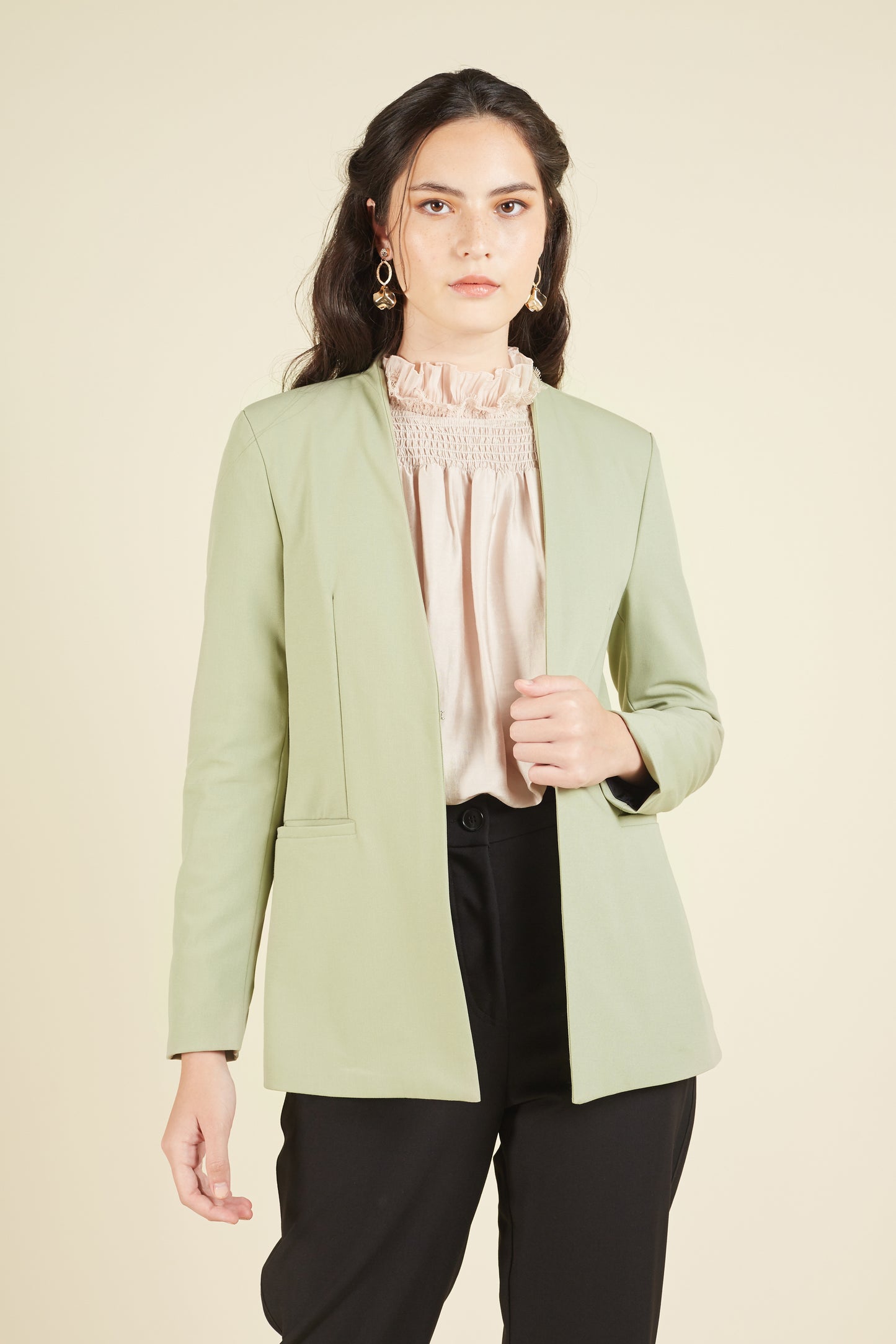 Arcadian Collarless Blazer