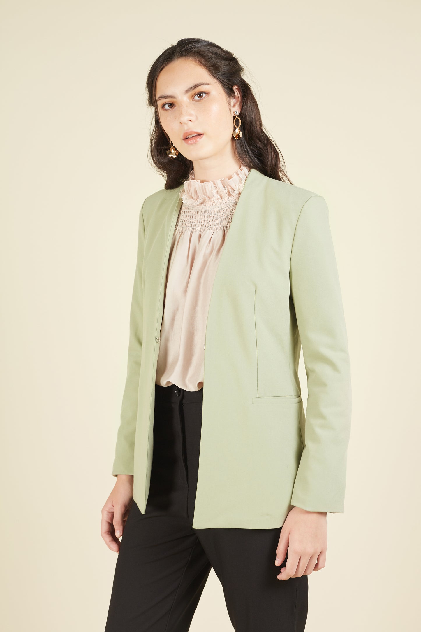 Arcadian Collarless Blazer